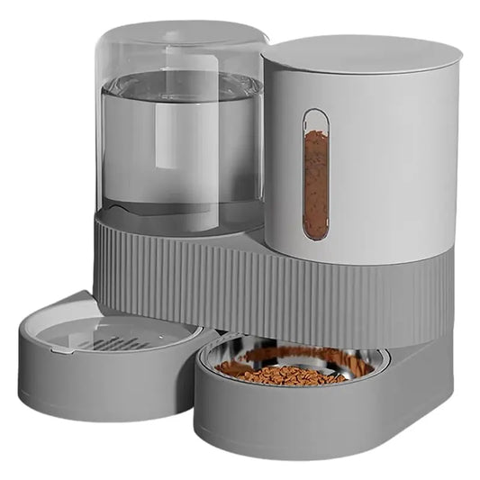 Smart Automatic Pet Feeder & Water Dispenser - Dual Function Bowl for Dogs and Cats, Easy to Clean, Durable Design