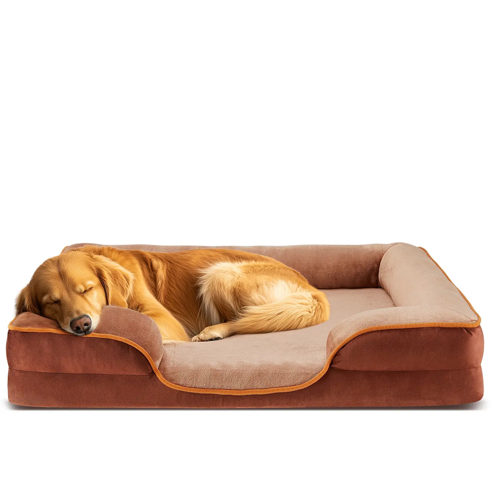 Orthopedic Memory Foam Dog Bed for Large Breeds - Ultimate Comfort and Joint Relief with Washable Cover and Non-Slip Waterproof Base