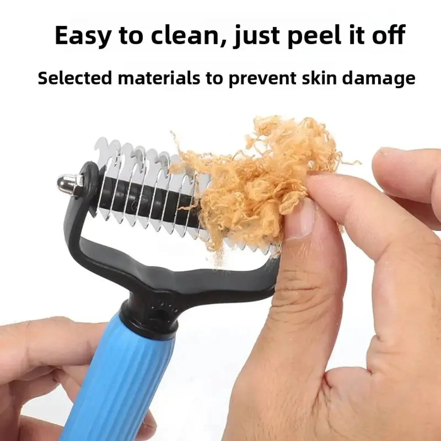 Ultimate Pet Grooming Tool: Double-Sided Stainless Steel Detangling Comb for Effortless Shedding and Matted Hair Removal